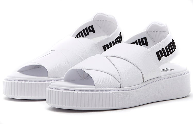 PUMA (WMNS) PUMA Platform Trace Sports sandals 'White Black' - Image 4
