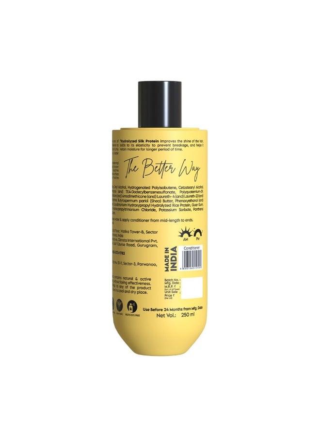 Clensta Eggstreme Fresh Conditioner With Biotin, Egg Protein & Hydrolyzed Silk Protein for Deep Nourishment, Frizzy Hair, Reduces Breakage - Sulphate & Paraben Free for Men & Women, 250Ml, 1 Count - Image 1