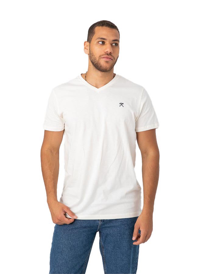 Marco Bergamo VNeck T-Shirt With Logo  - Image 1