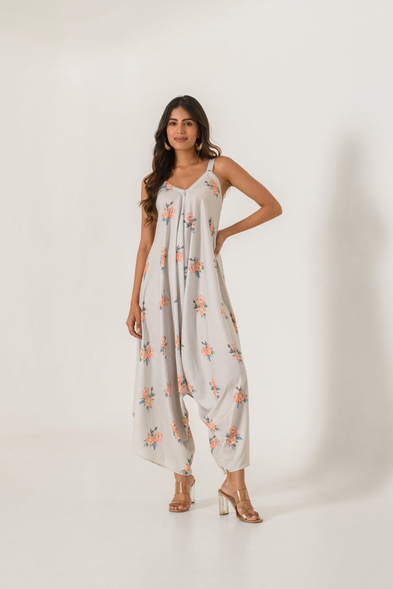 PRASHA light grey/silver Palazzo Jumpsuit - Image 1