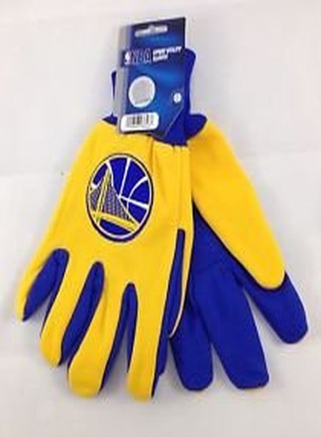 Golden State Warriors Adult Two Tone Gloves
