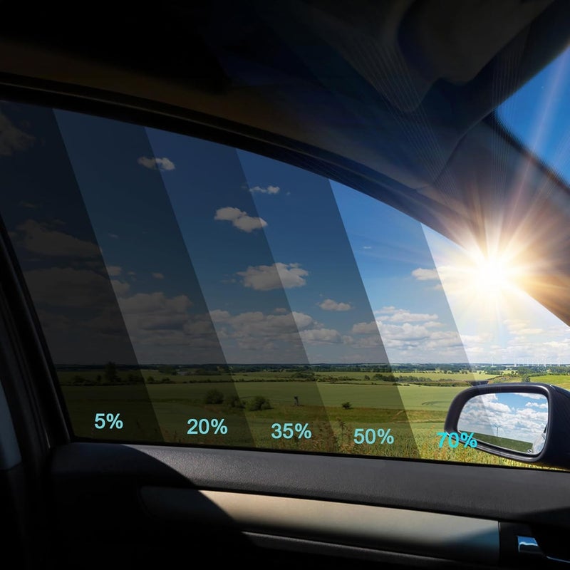 TOYOCO 35% VLT Ceramic Car Window Tint - (20in * 20ft) Window Privacy Film, 99% Blocks UV & 95% IR Ray, Glare Reduction Blackout Windows Film Auto Car Windshield Sun Shade Roll - Image 2