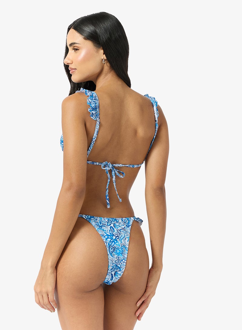 Ginger 3 PC Floral Bikini with Cover Up Set - Image 5