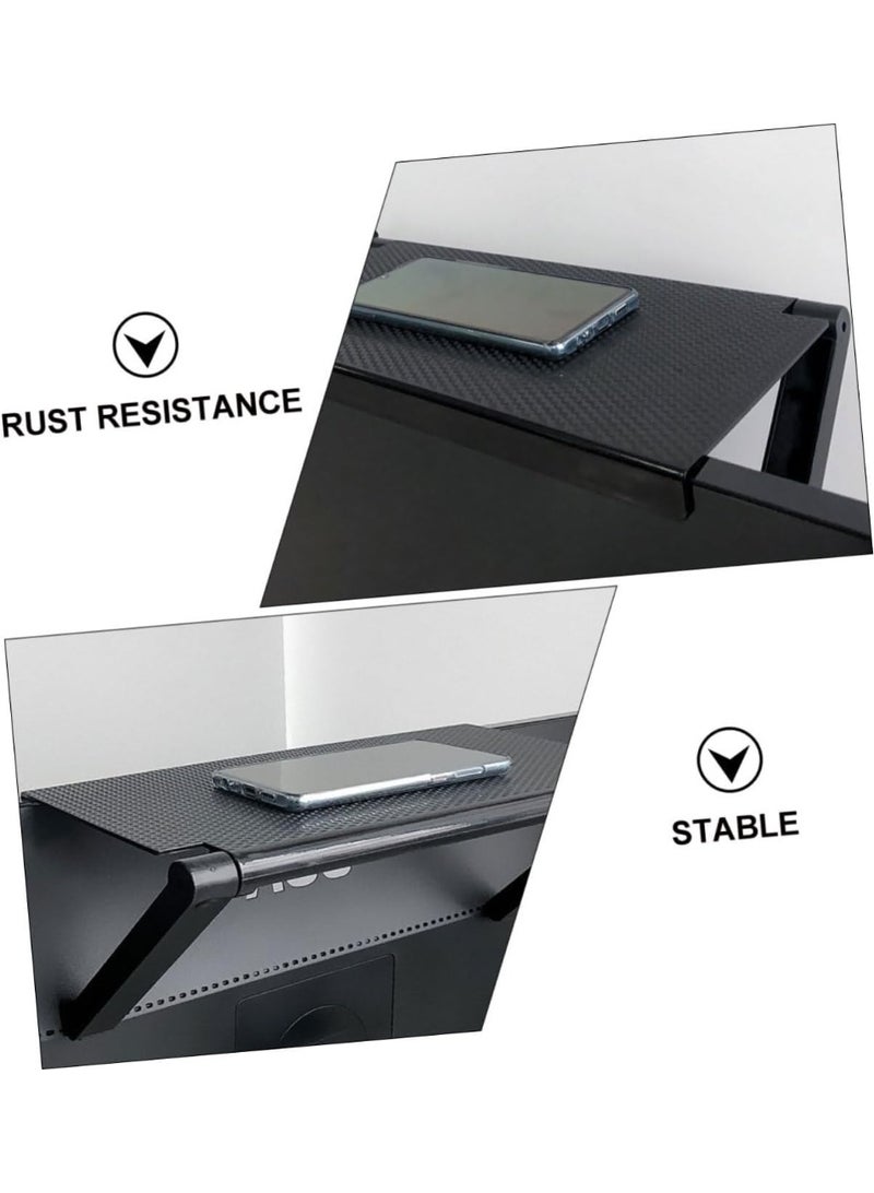Adjustable Screen Top Shelf For TV And Monitor, Space Saving Organizer Holder For Router Receiver And Media Box, Practical Home Electronics Mount - Image 5