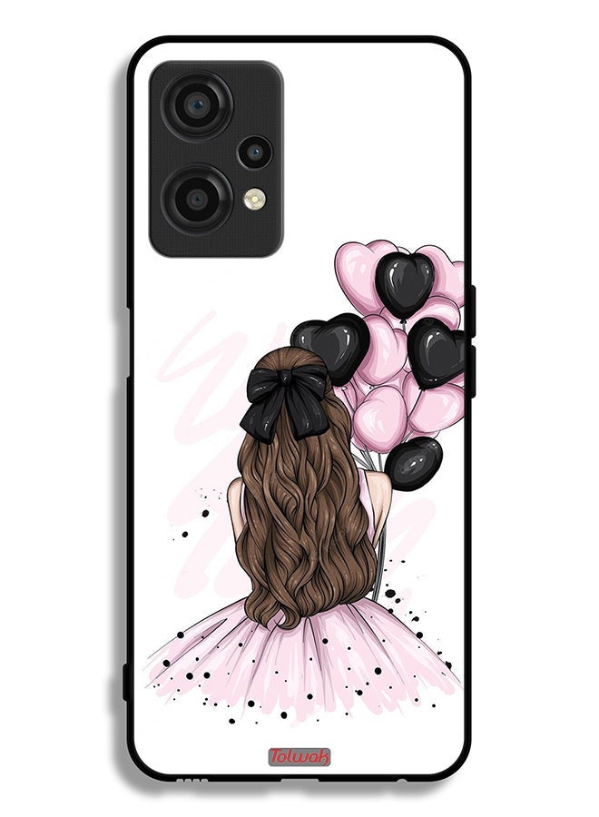Tolwak OnePlus Nord CE 2 Lite 5G Protective Case Cover Holding Balloons Girl Art - Image 2