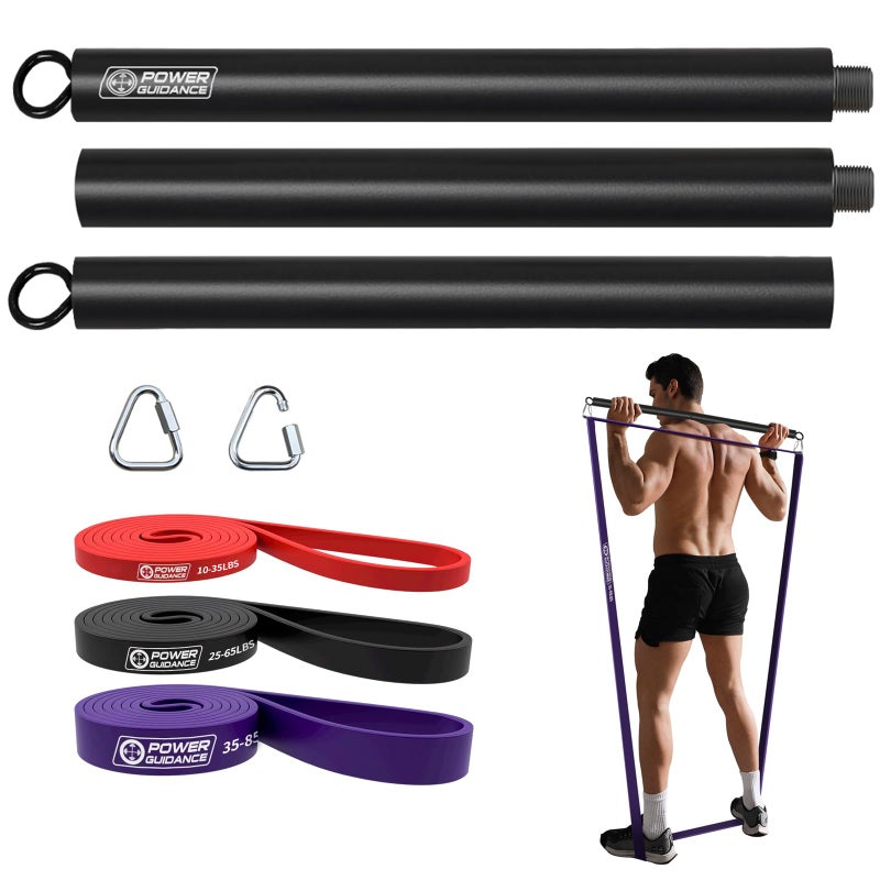 POWER GUIDANCE Pull Up Assist Bands Stretch Resistance Band Resistance Band bar Powerlifting Bands Perfect for Body Stretching Powerlifting Resistance Training bar kit