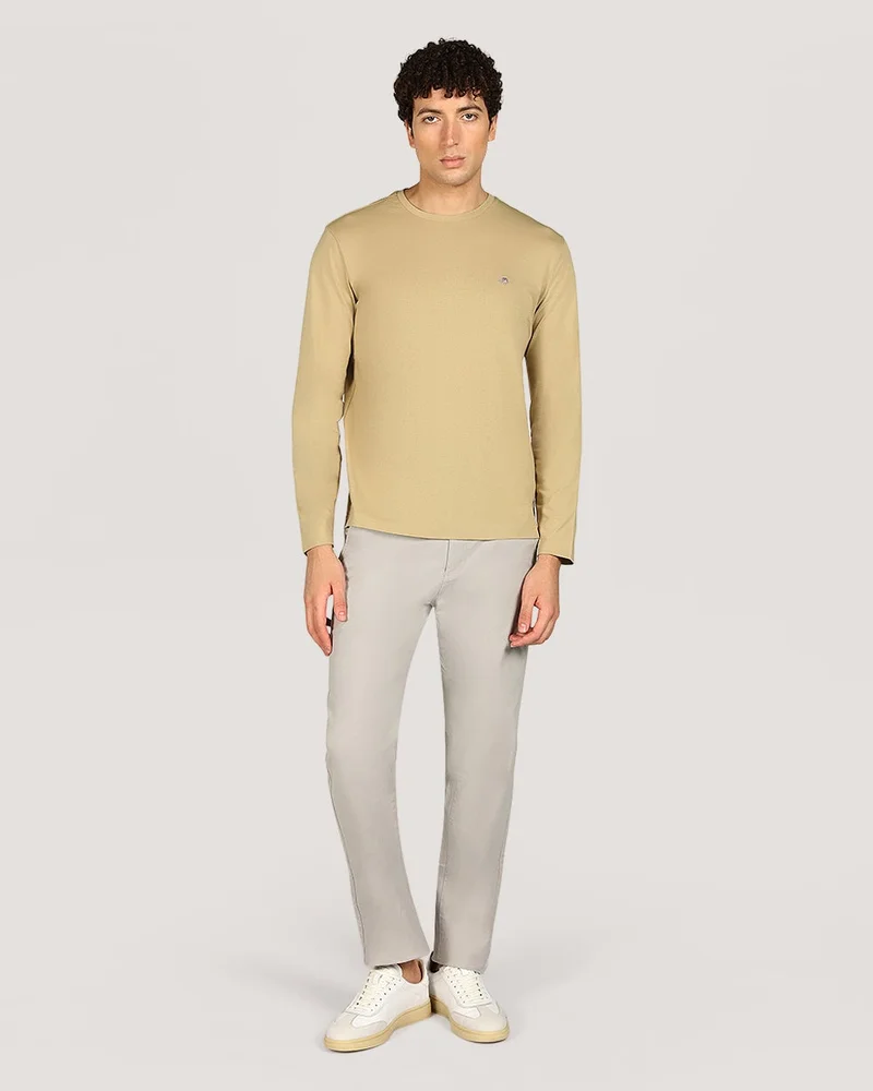 غانت تي شيرت بأكمام طويلة درع عادي