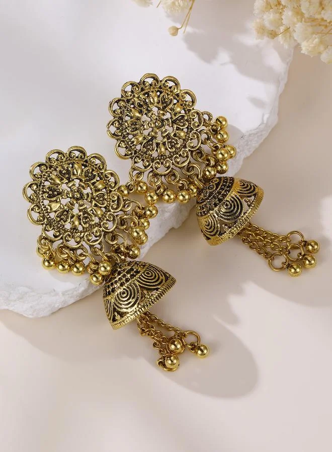 Jhumka Tassel Earrings