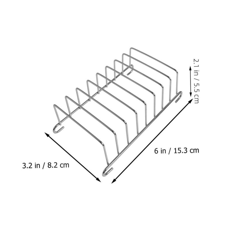 Stainless Steel Toast Rack 3Pcs Bread Slicing Holder for Air Fryer Serving Breakfast - Image 3