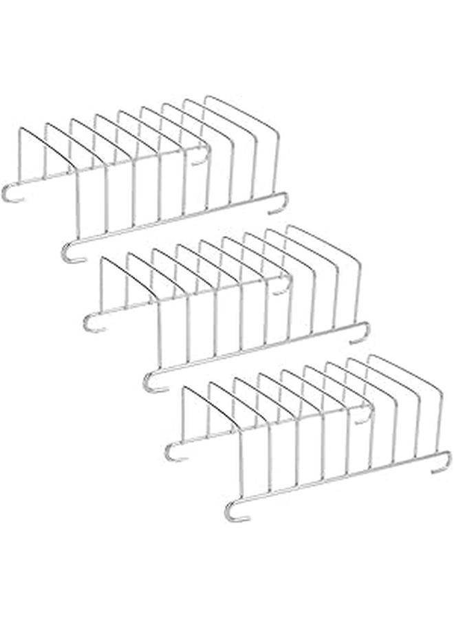 Stainless Steel Toast Rack 3Pcs Bread Slicing Holder for Air Fryer Serving Breakfast - Image 1