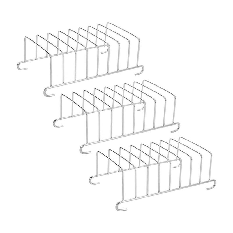 Stainless Steel Toast Rack 3Pcs Bread Slicing Holder for Air Fryer Serving Breakfast - Image 2