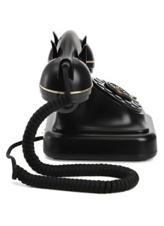 Generic Black Vintage Retro Telephone, Classic Old-Fashioned Landline Phone with Rotary Dial, Vintage Decorative Telephone for Home and Office Decor  - Image 5