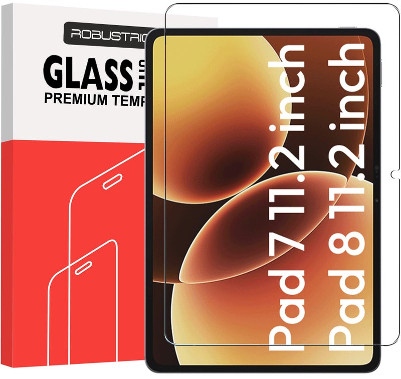 Robustrion Tempered Glass for Xiaomi Pad 8/8 Pro / 7/7 Pro 11.2 inch Screen Protector Guard for Xiaomi Mi Pad 7/8 / 7 Pro / 8 Pro 11.2 inch - 1 Pack - Image 1