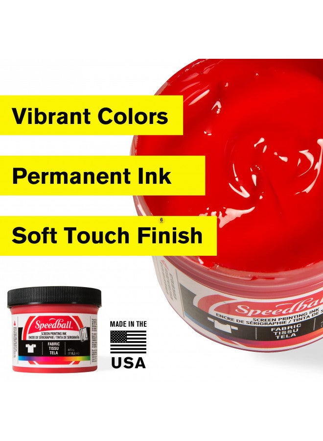 Speedball Fabric Screen Printing Ink Starter Set, Opaque, 6-Colors, 4-Ounce Jars, Silver, Raspberry, Blue Topaz, Citrine, Pearly White, and Black Pearl for T-Shirt and Silkscreen Printmaking - Image 5