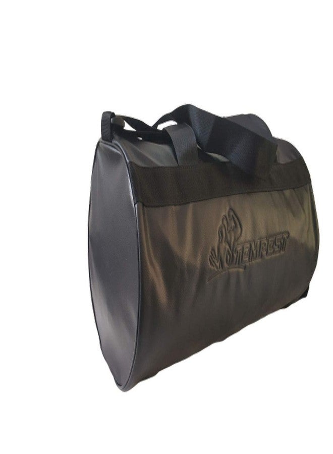 TEMPEST Leatherette Gym Bag Duffel Bag for Fitness Freaks (Black) - Image 2