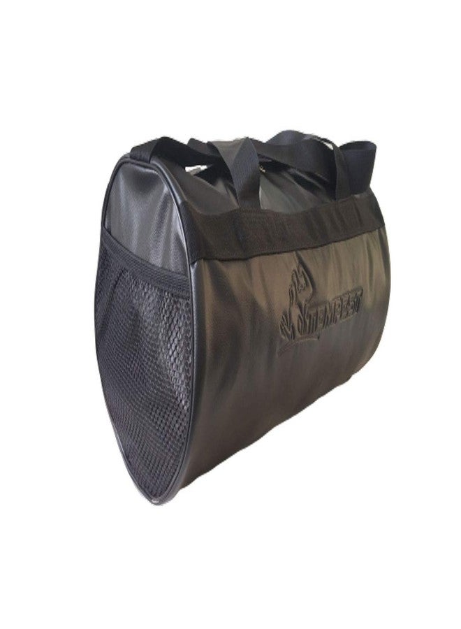 TEMPEST Leatherette Gym Bag Duffel Bag for Fitness Freaks (Black) - Image 3
