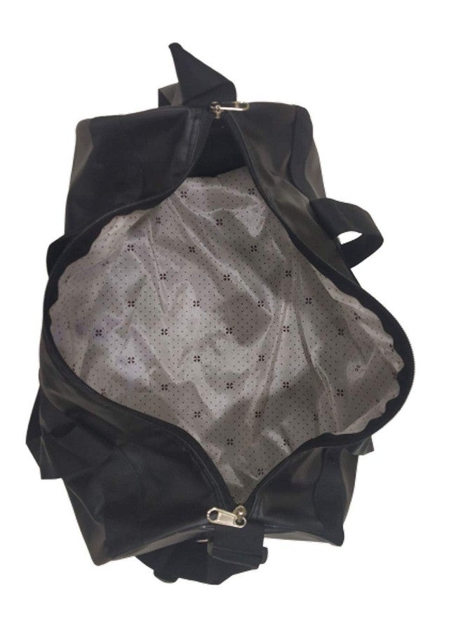 TEMPEST Leatherette Gym Bag Duffel Bag for Fitness Freaks (Black) - Image 4