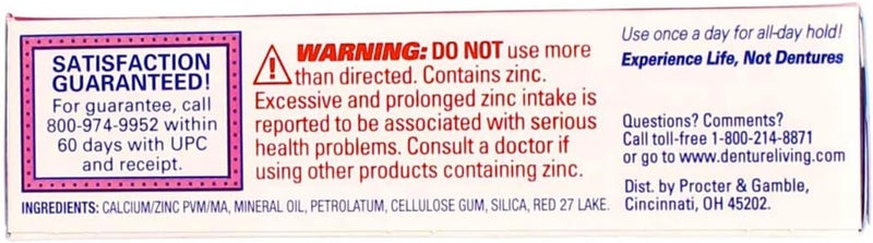 Fixodent Denture Adhesive Cream Original 1.4 Ounce (41ml) - 6 Pack - Image 4