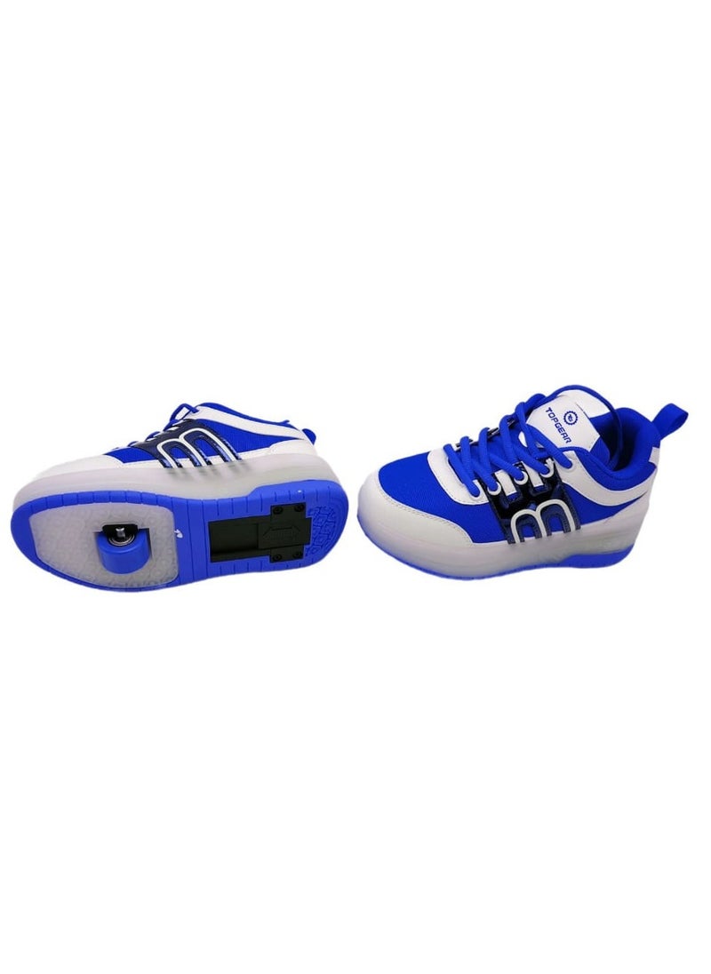 Top Gear Top Gear Kids Roller Skate TG 9003 – 2-in-1 with LED Light, PVC Wheels, Rubber Sole, Canvas Material – Fun & Stylish Skating for Kids  - Image 3