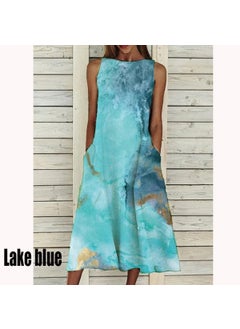 Generic Elegant Floral Print Womens Dress 2021 Summer New Style Dresses For Women Vintage Fashion Ladies Vestidos White  - Image 3