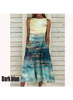 Generic Elegant Floral Print Womens Dress 2021 Summer New Style Dresses For Women Vintage Fashion Ladies Vestidos White  - Image 4