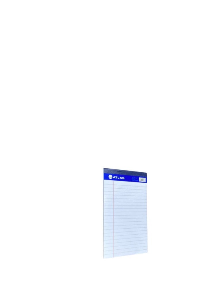 ATLAS - 10-Piece A5 Size Legal Pads White 40 Sheets Per Notepad - Image 1