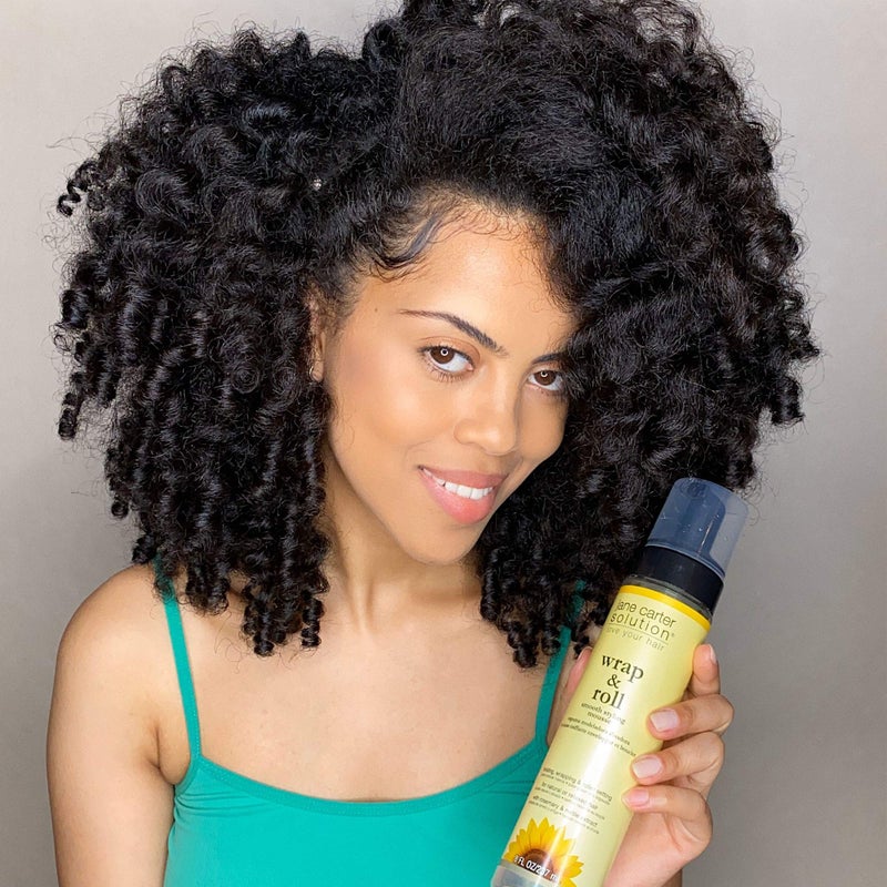 JANE CARTER SOLUTION Wrap & Roll Smooth Styling Mousse (8oz) - No Buildup, Smoothing, Styler - Image 4