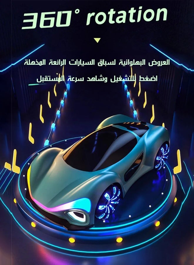 سيارة تعمل بالتحكم عن بعد بالإيماءة، سيارة تعمل بالتحكم عن بعد للانجراف مع مؤثرات ضوئية وصوتية، لعبة سيارة نموذج طيران عالية التردد 2.4 جيجاهرتز (مناسبة للأطفال)، يمكنها الدوران 360 درجة، هدية عيد الميلاد المثالية للأولاد والبنات (من 4 إلى 12 سنة) - Image 1