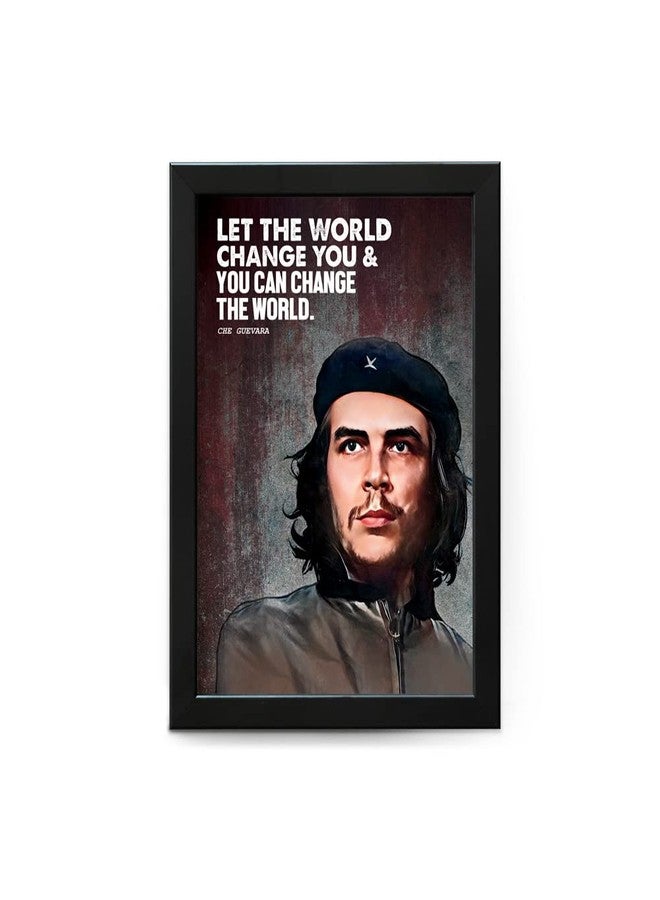 SWASUM Che Guevara (Revolutionary) Inspirational and Motivational Quote Poster with Frame, (WF-12) Wall Décor (11X14, INCH), Framed, Pack of 01 - Image 1