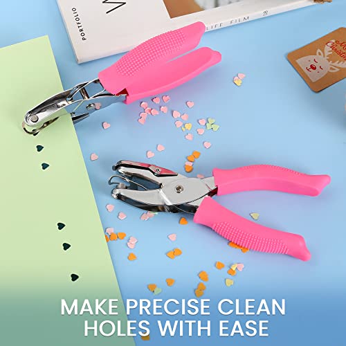 MyArTool 1/4 Inch Heart Hole Punch, Handheld Heart Hole Puncher with Soft Grip, Heart Shaped Hole Puncher for Paper Crafts, Cardstock, Gift Wrapping, Greeting Cards and Scrapbooks - Image 3