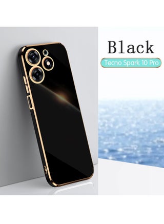 TECNO Spark 10 Pro 4G Black Mobile Phone Case Cover, Luxury Plating Soft Back Cover, Raised Full Camera Protection - pzsku/Z275F3AF4C11C61572E88Z/45/1746217047/971a1ba6-1fda-41f0-9e74-4bc8b8c6bc03