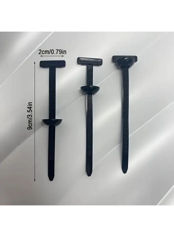 40pcs Heavy Duty Retractable Nylon Strap Buckle Self Locking UV Resistant Single Key Installation - Image 4