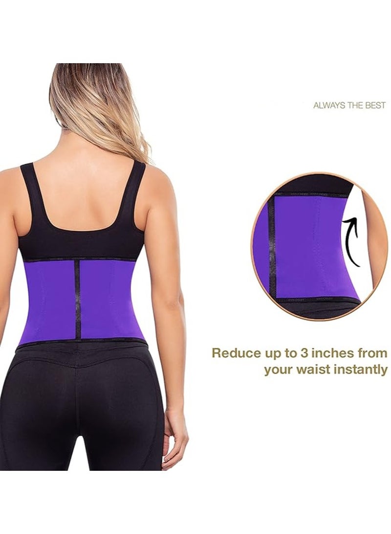 DubaiGallery Body Shaper Sweat Sauna Waistbelt, Adjustable Breasted Workout Fitness Waist Trainer, Women's Activewear - Image 3