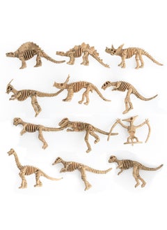 Jurassic Simulation Solid Suit Tyrannosaurus Raptors Tyrannosaurus Dinosaur Model Toys-Color:12 Types Of Dinosaur Bones 102g