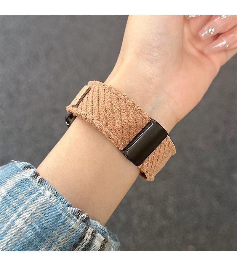 Puppy Corduroy Magnetic Buckle Apple Watch Band Khaki 38mm 40mm 41mm 42mm For Ultra SE 10 9 8 - Image 5