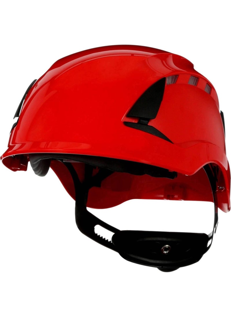 3M Securefit X5505V-CE Ventilated Safety Helmet (Red)  - Image 1
