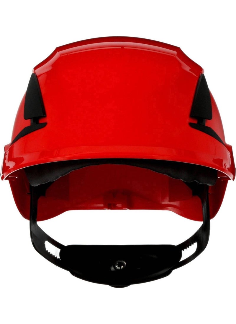 3M Securefit X5505V-CE Ventilated Safety Helmet (Red)  - Image 2