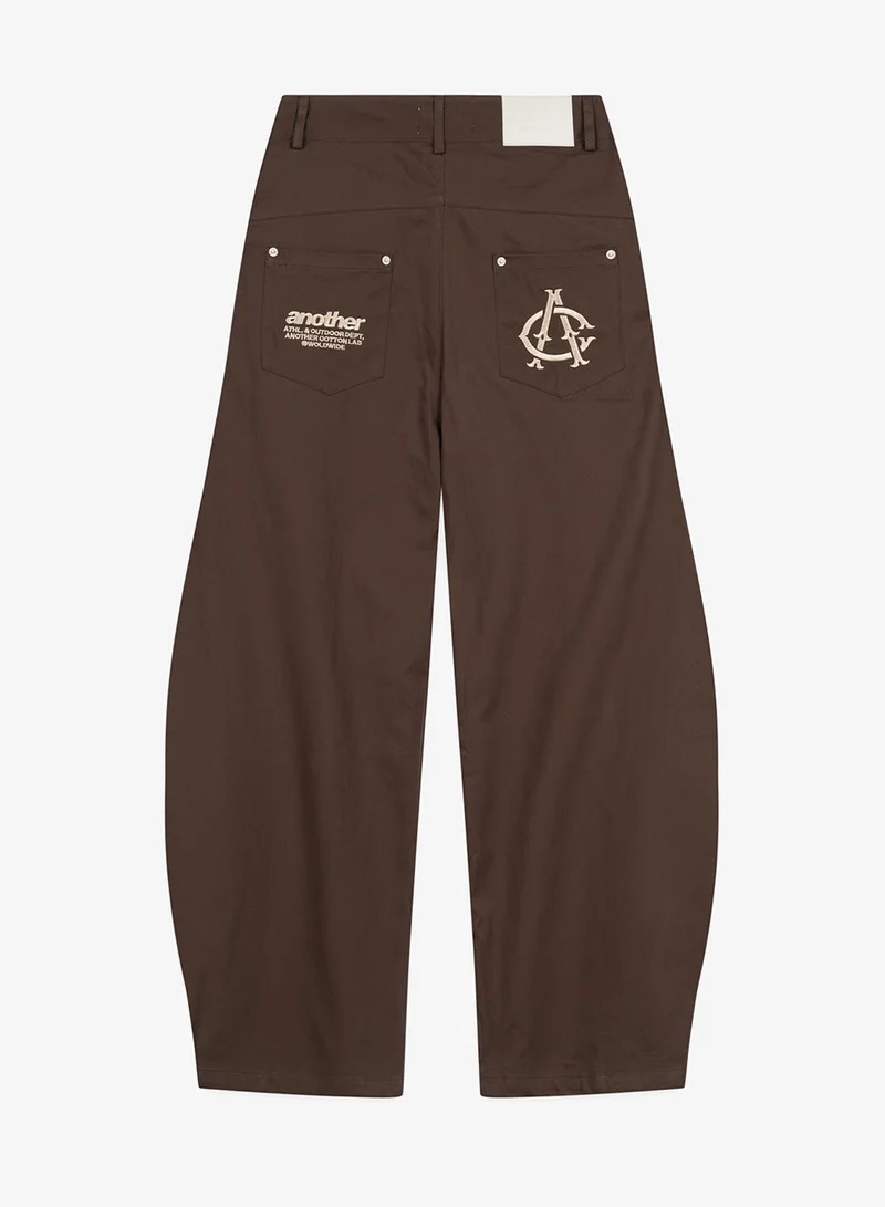 Another Cotton Lab Chocolate Casual Barrel Fit Jeans for Men | Best Price UAE