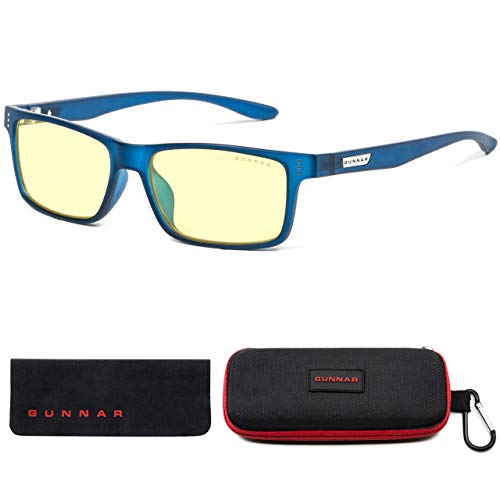 GUNNAR - Premium Gaming and Computer Glasses for Kids (age 12+) - Blocks 65% Blue Light - Cruz, Navy, Amber Tint - Image 4