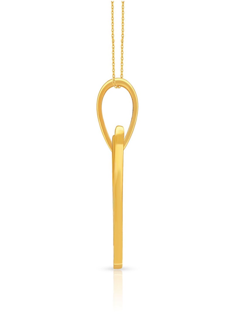 Malabar Gold and Diamonds 22k 916 Purity Gold Pendant for Women DZPN174VY  - Image 3