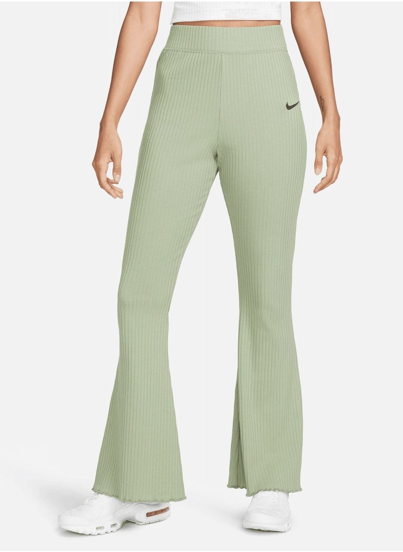 Nike - Nsw Ribbed Jersey Wide Leg Pants - Image 1