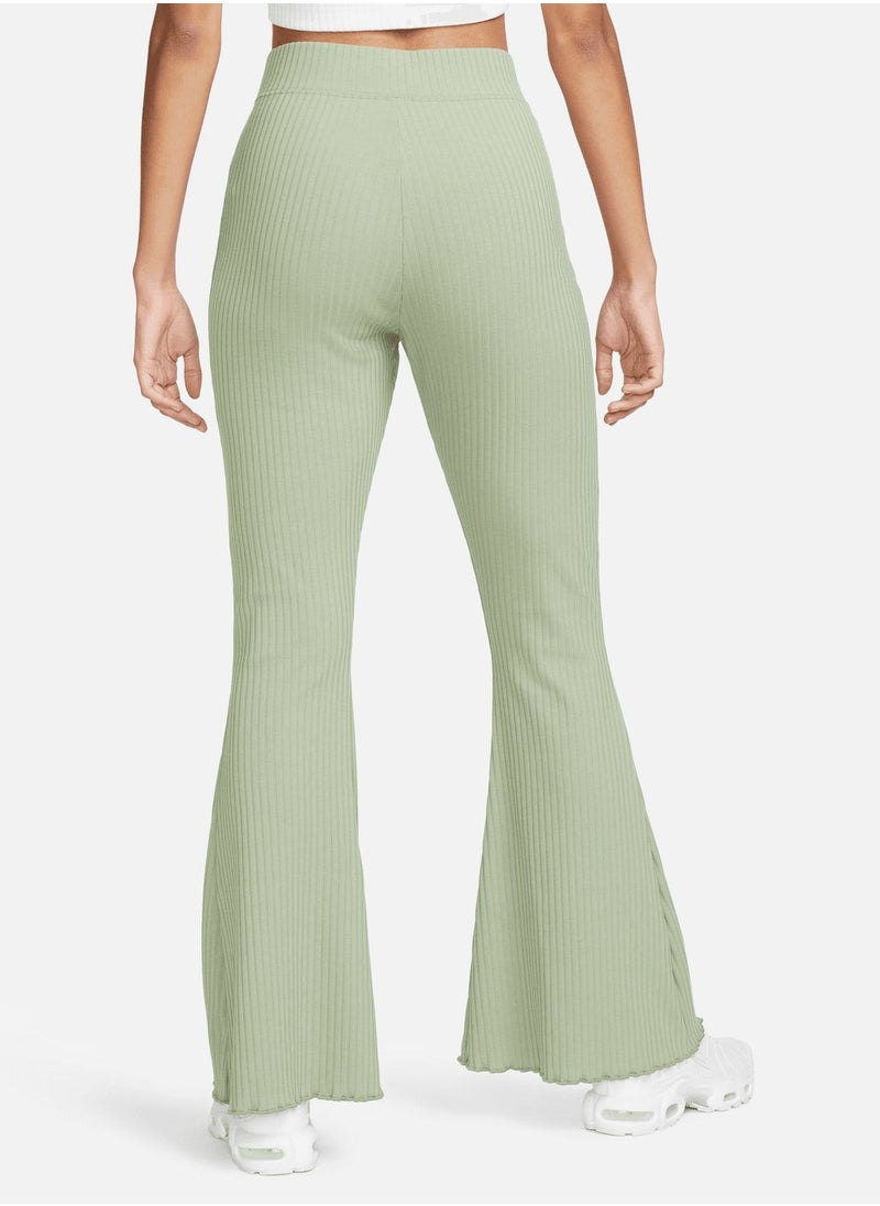Nike - Nsw Ribbed Jersey Wide Leg Pants - Image 1