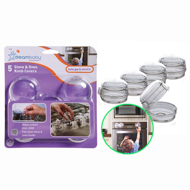 Dreambaby Stove Oven Knob Safety Cover Model L730A 5 Count Pack of 1