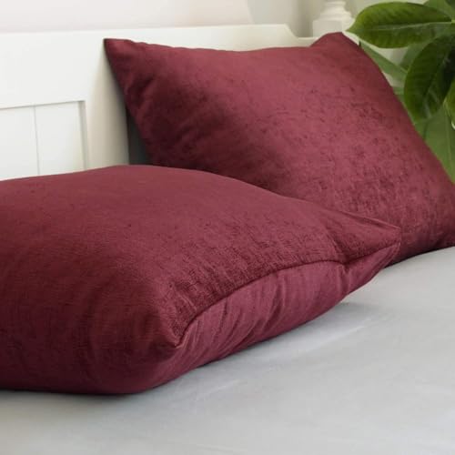 IMSmartMart Black Hosiery Cotton Hard Bed Pillow | 16" x 25" Medium Hard Pillow (Maroon) - Perfect Neck Support (01 Count) - Image 3