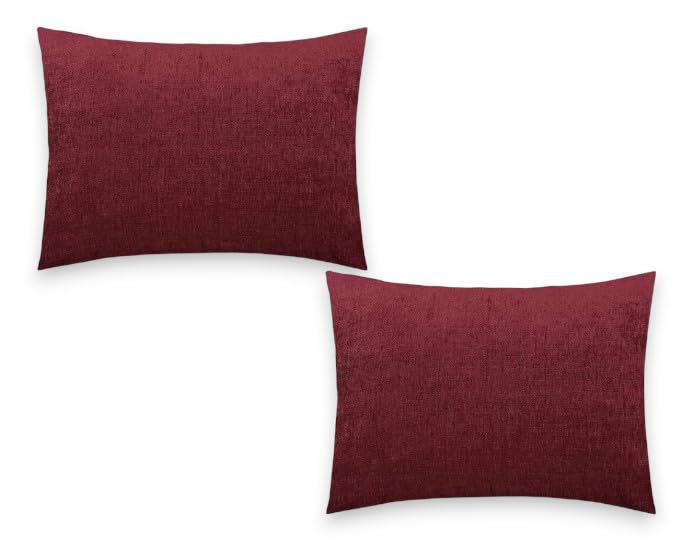 IMSmartMart Black Hosiery Cotton Hard Bed Pillow | 16" x 25" Medium Hard Pillow (Maroon) - Perfect Neck Support (01 Count) - Image 4