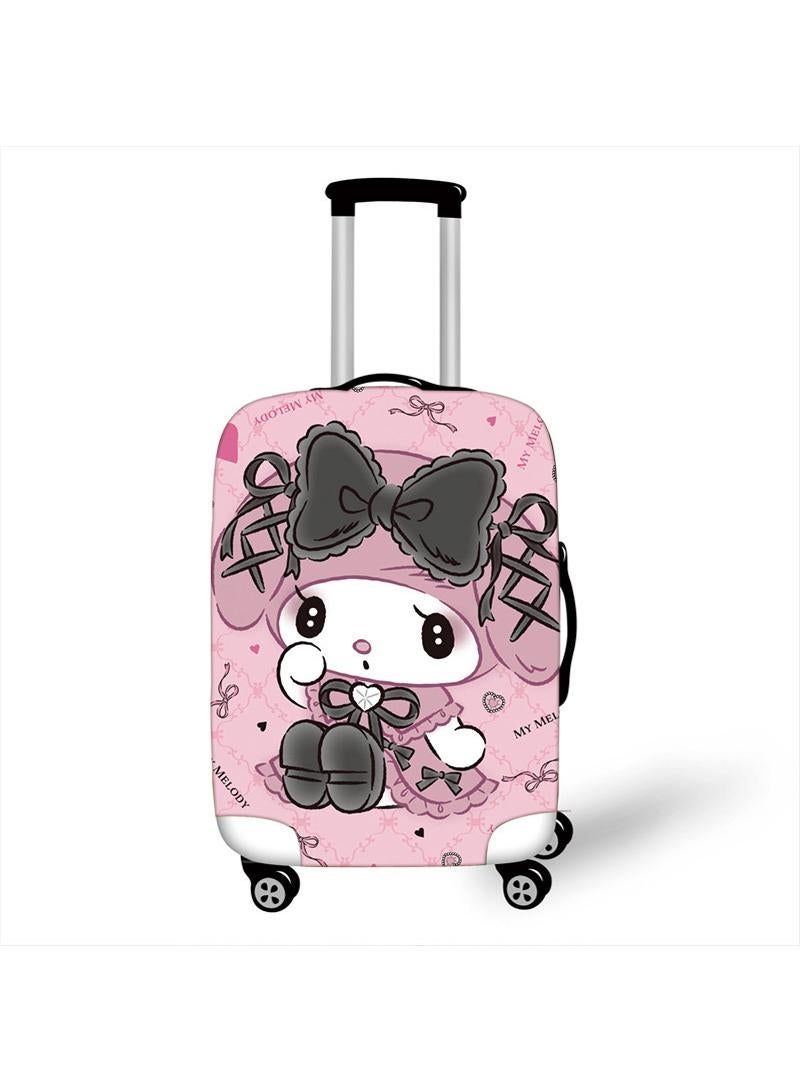 Y&D Kuromi Luggage Cover Water-Washable Suitcase Cover Spandex Elastic Luggage Protective Covers Travel Accessories Suitable for 18-32 Inch Trolley Case for Business Trip School Daily Using - Image 1