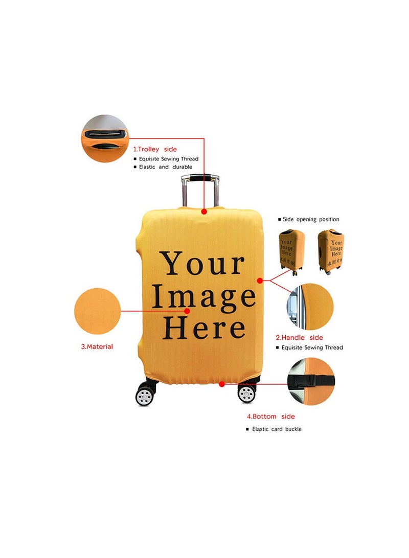 Y&D Kuromi Luggage Cover Water-Washable Suitcase Cover Spandex Elastic Luggage Protective Covers Travel Accessories Suitable for 18-32 Inch Trolley Case for Business Trip School Daily Using - Image 4