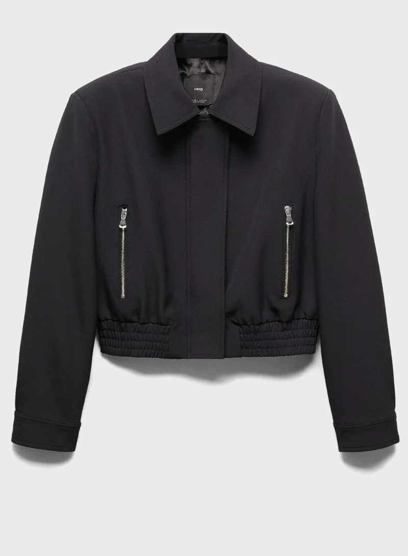 مانجو Zip Through Jacket