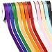SOTMALTK Rainbow Satin Ribbon 12 Colors 38 Inch x 12 Rolls Total 120 Yards Colorful Ribbon Perfect for Gift Wrapping Crafts Hair Bows Flower Bouquet Wedding Party Decoration and More - Image 2