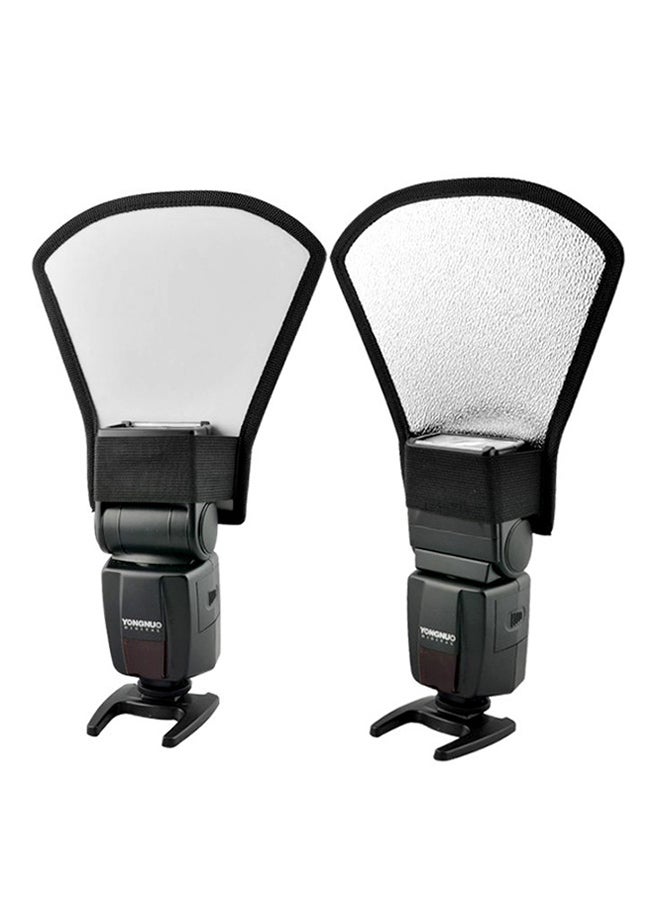 Flash Diffuser Softbox For Canon Nikon Pentax Yongnuo Black/Silver - Image 1